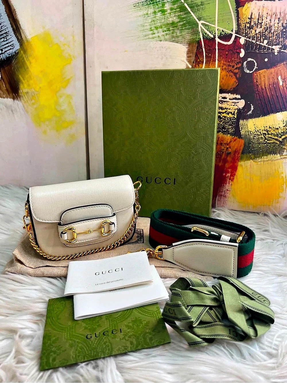 Gucci Horsebit 1955 Flap Wallet with Strap